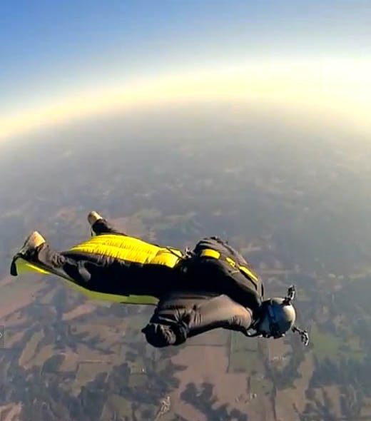 HALO wingsuit jump